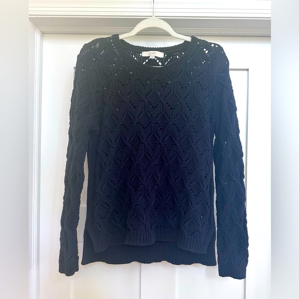 Loft Open Weave Sweater